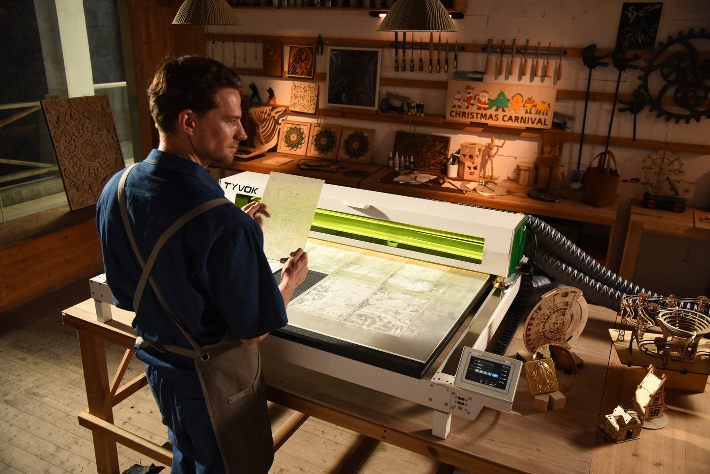 All New Tyvok K1  Co2 Laser Cutting and Engraving machine