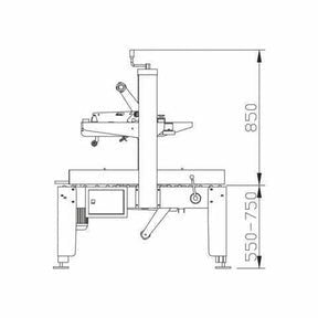 Pacmasta Carton Sealing Machine - W 480mm X H 480mm