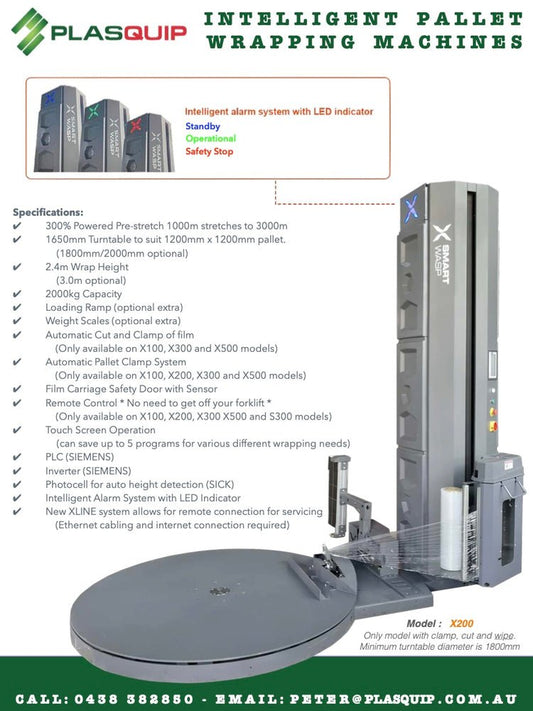 X200 Fully Automatic Pallet Wrapping Machine (Our Best Selling Model)