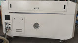 AXIS SANS CO2 laser rear view with power and extraction connections