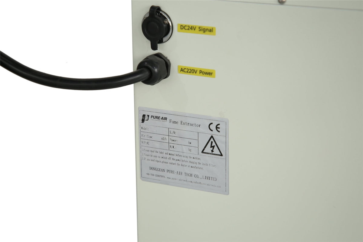 Fume Extraction Units for Co2 Laser Cutters - Cutting Timber and MDF