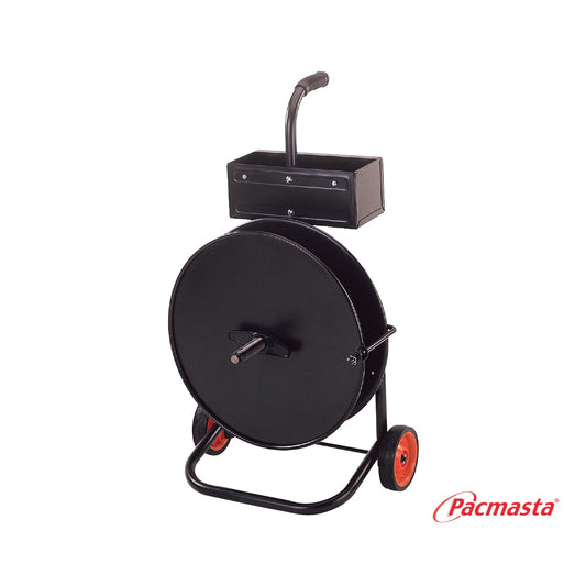 Mobile Strap Dispenser with Metal Discs & Bucket for PP Strap – Pacmasta PMC-200 Product Code