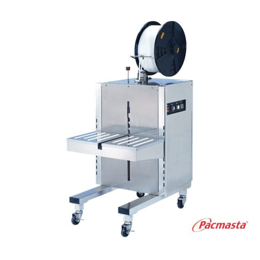 Pacmasta Semi-Auto Strapping Machine-Side Action - Stainless Steel